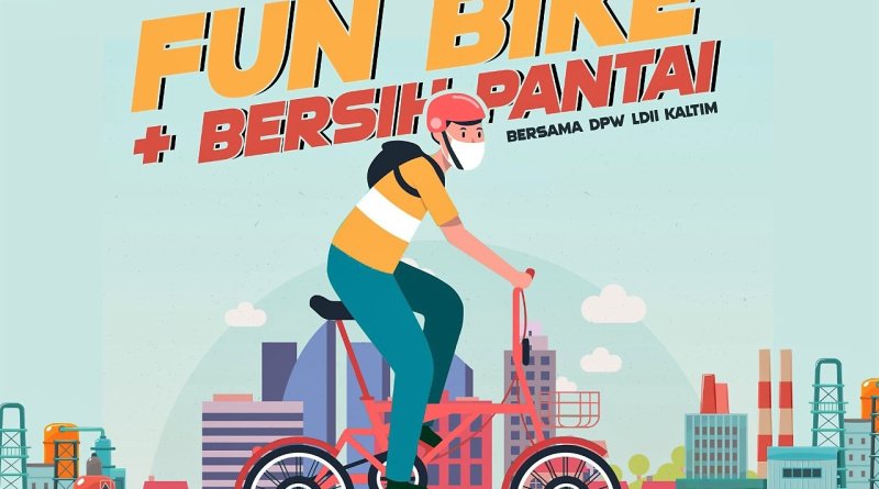 Poster Fun Bike DPW LDII Kalimantan Timur di Balikpapan, Minggu (13/2) pagi. Sumber: Panitia