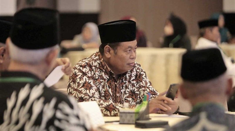 Wakil Ketua Umum Majelis Ulama Indonesia, KH Marsudi Syuhud dalam Tadarus Kebangsaan yang digelar LPOI di Jakarta, Sabtu (25/3). Foto: LINES
