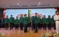 Ketua DPD LDII Kutai Timur terpilih 2025-2030, Theo Okta Wirawan, S.E., ketika dilantik Ketua DPW LDII Kaltim Prof. Candra. Theo menegaskan bahwa amanah ini bukan sekadar jabatan, tetapi tanggung jawab besar demi kemaslahatan umat. Foto: Istimewa
